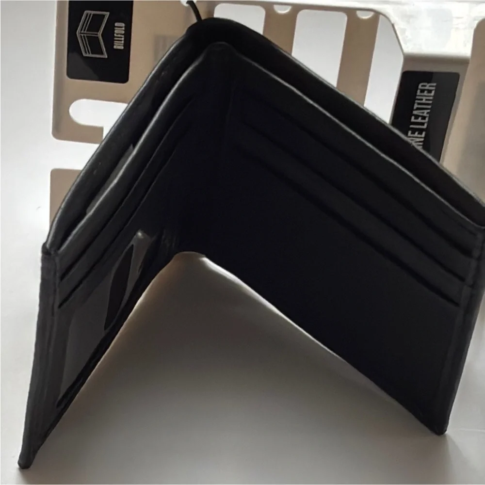 Dickies Classic Black Leather Billfold Wallet